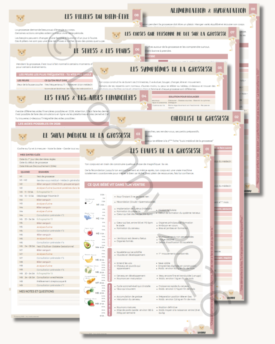 Pack 1 - La Grossesse