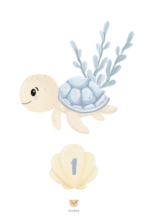 Cartons des Mois'nniversaire – Tortue